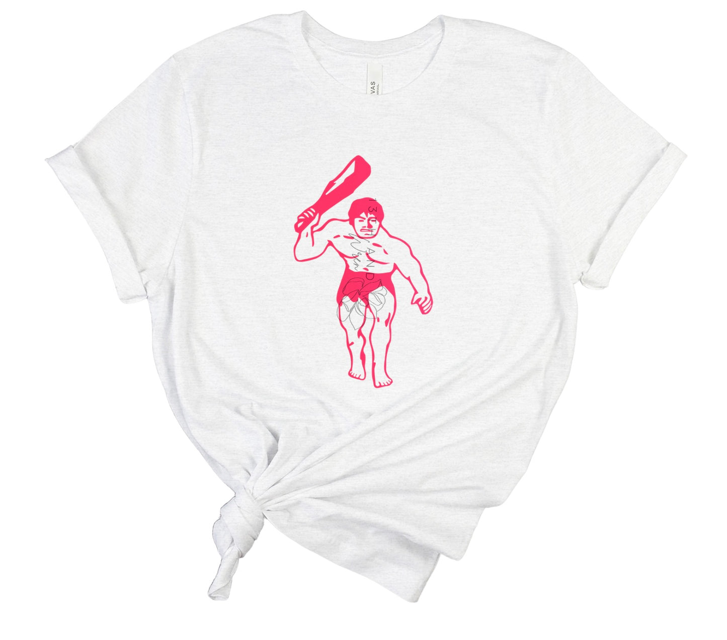 PINK OUTLINE CAVEMEN