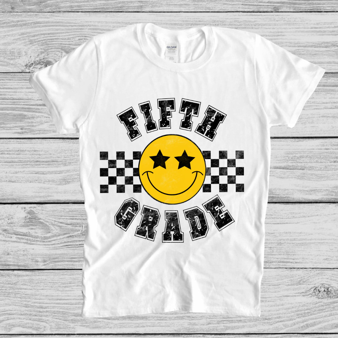 KIDS GRADE T-SHIRT! SMILEY FACE