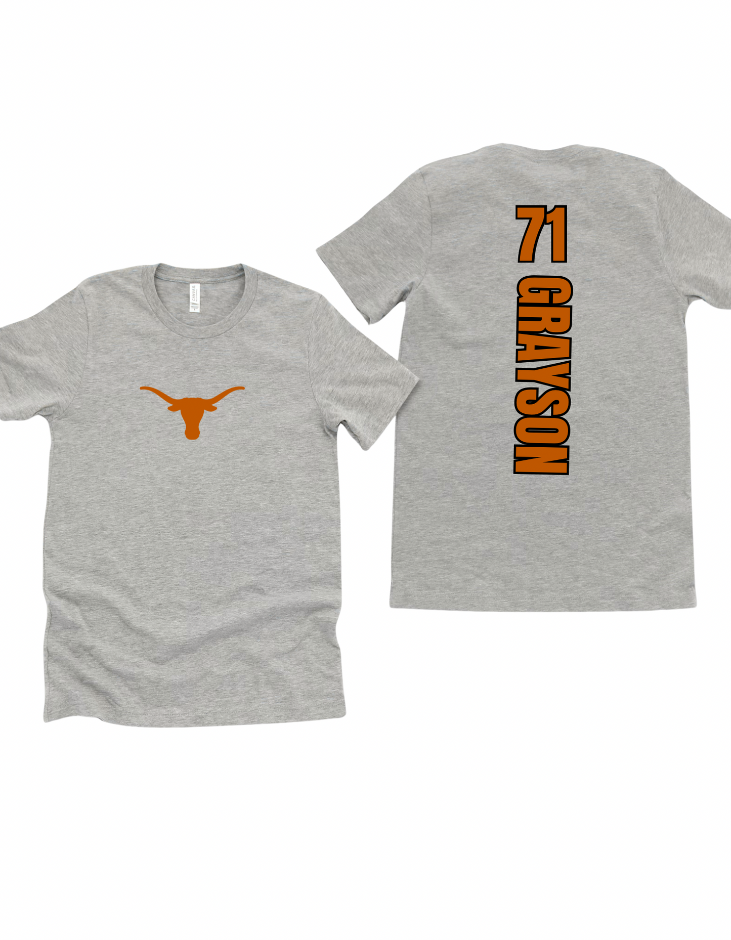 Front and back custom