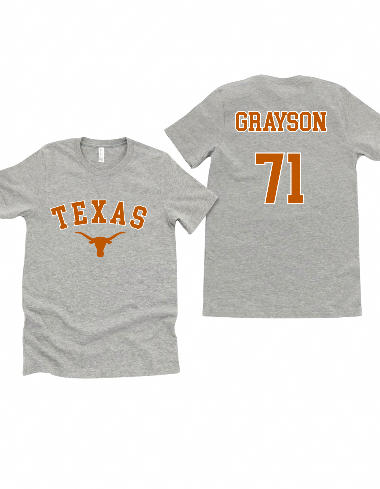 Front and back custom