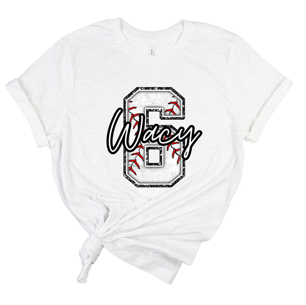 BASEBALL NUMBERS/NAME TEE
