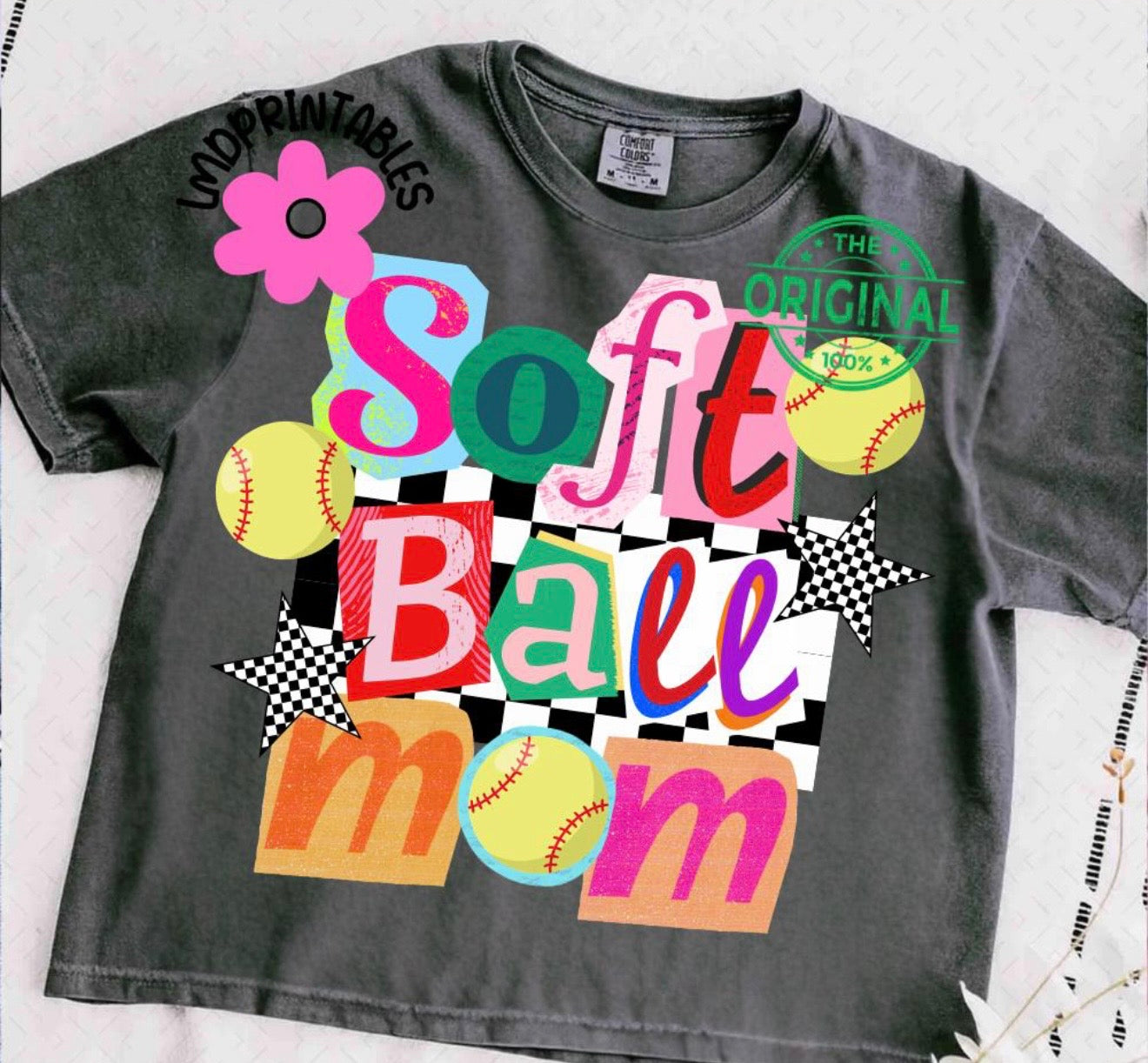 SOFTBALL MAMA COMFORTCOLORS