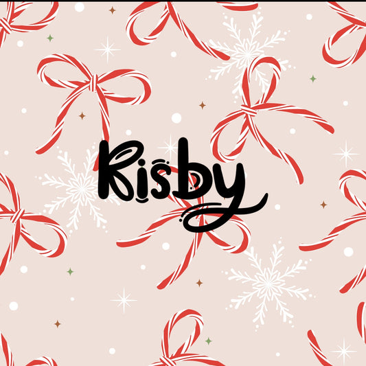 CANDY CANE BOWS 2T-6/7