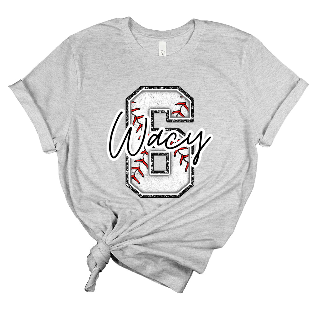 BASEBALL NUMBERS/NAME TEE