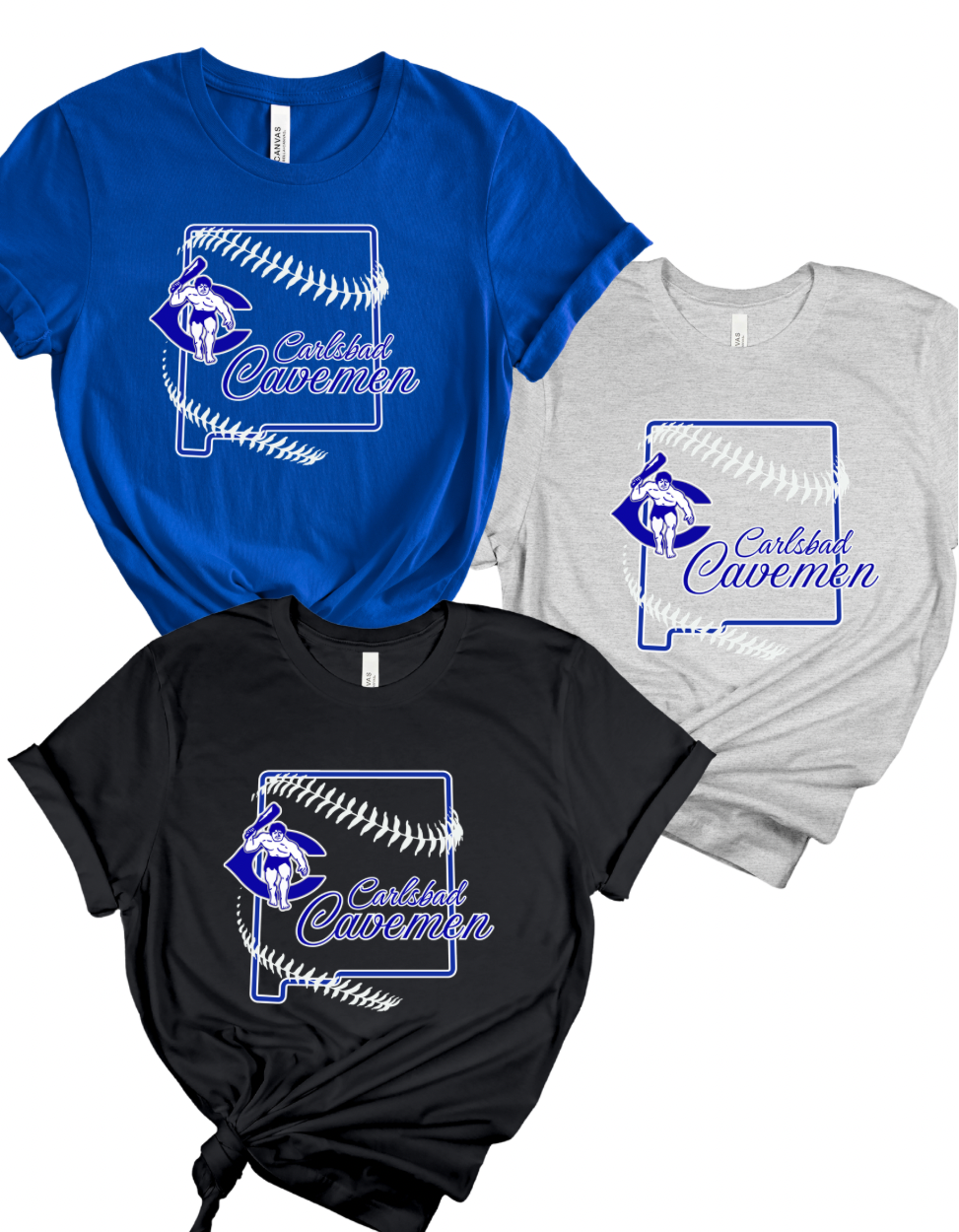 NM BASEBALL CAVEMEN TEE