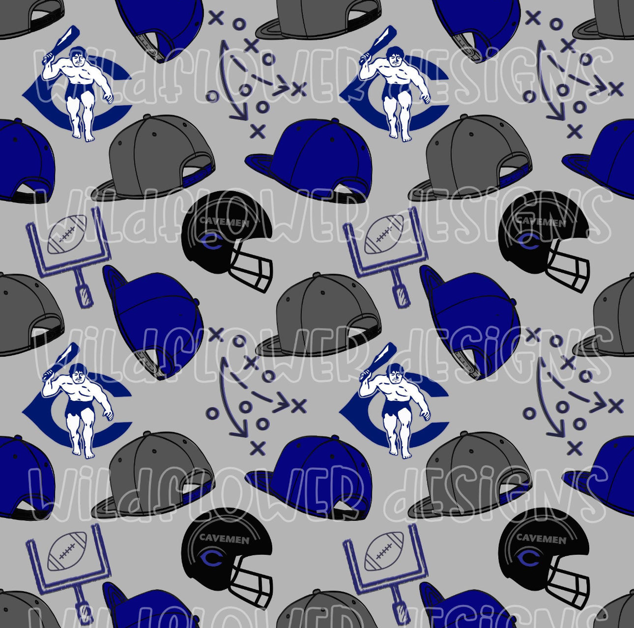 Cavemen football hats