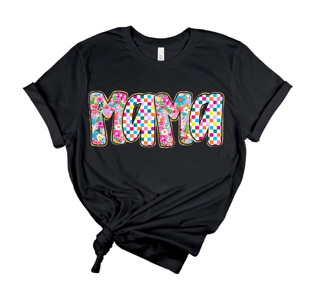 FLORAL CHECKERED MAMA