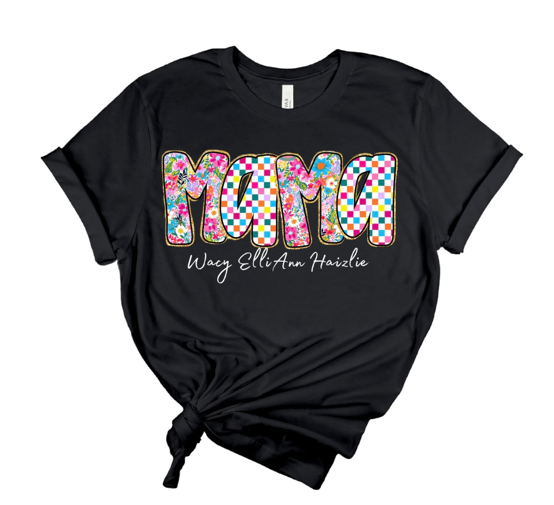 FLORAL CHECKERED MAMA