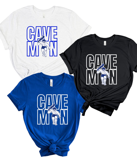 CAVEMEN W/MASCOT