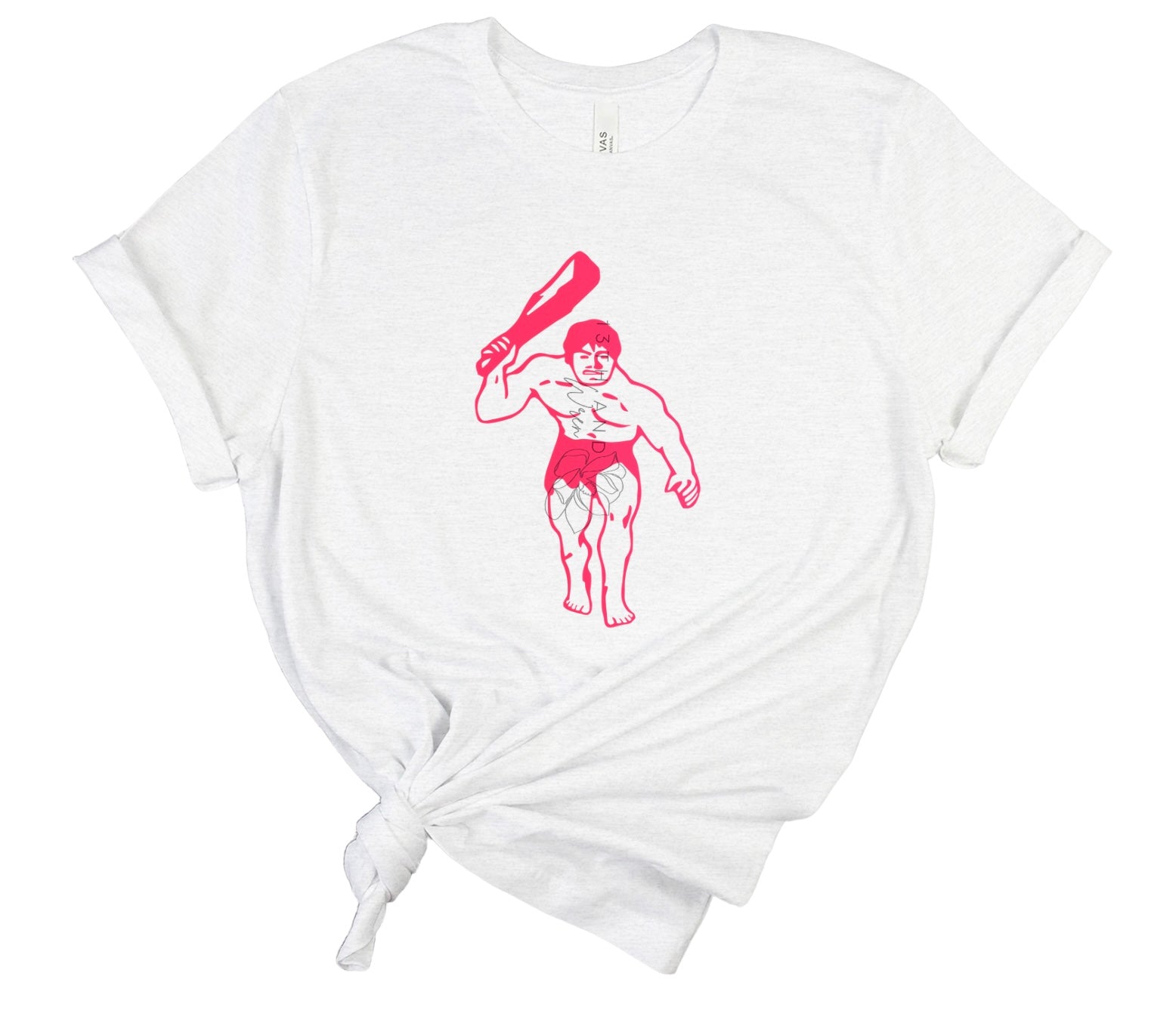 PINK OUTLINE CAVEMEN