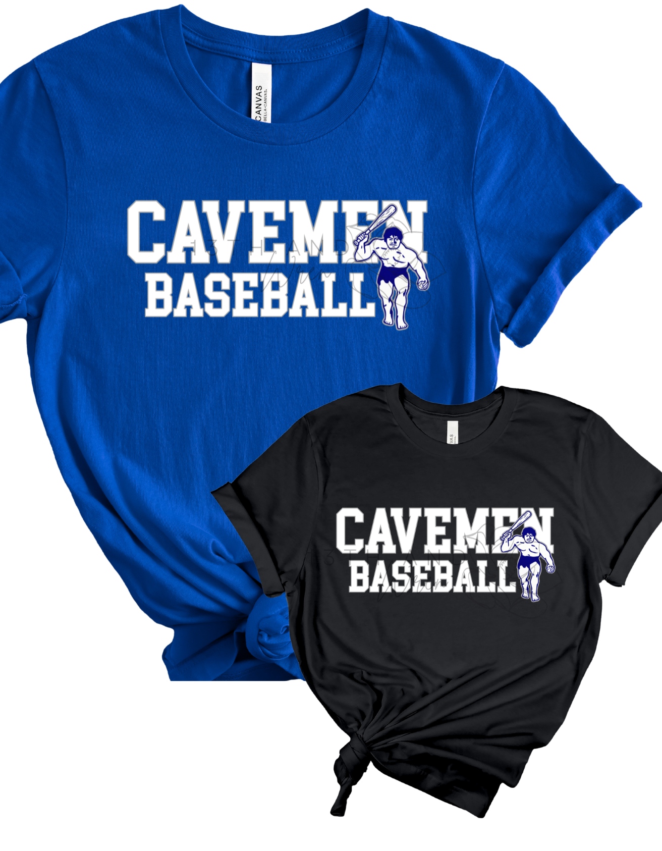 cavemen baseball tee