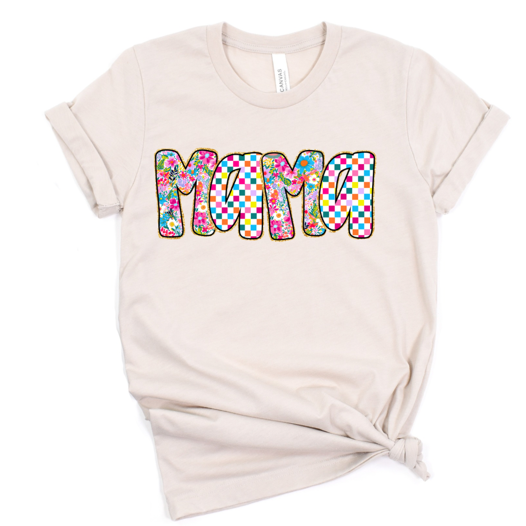 FLORAL CHECKERED MAMA