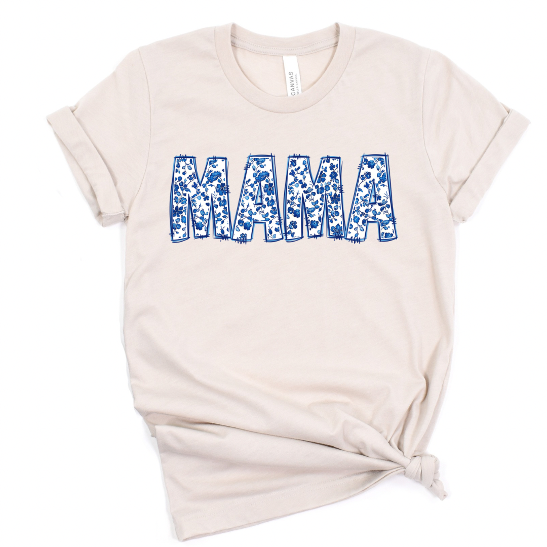 BLUE FLORAL MAMA