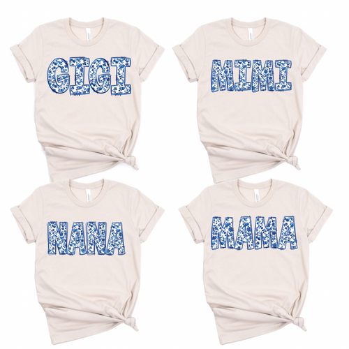 BLUE FLORAL MAMA