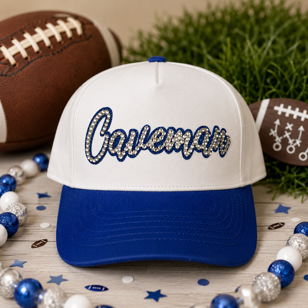 Rhinestone Cavemen Hat