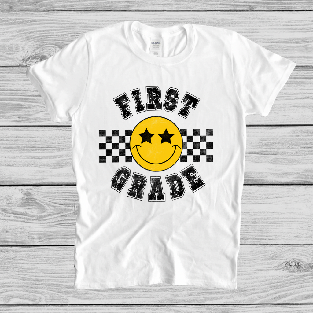 KIDS GRADE T-SHIRT! SMILEY FACE