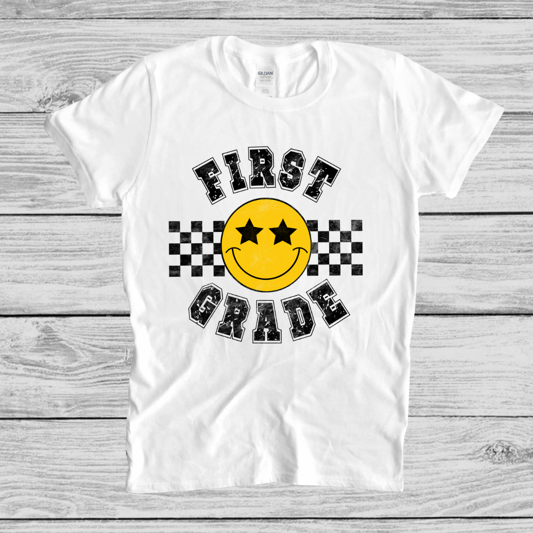 KIDS GRADE T-SHIRT! SMILEY FACE