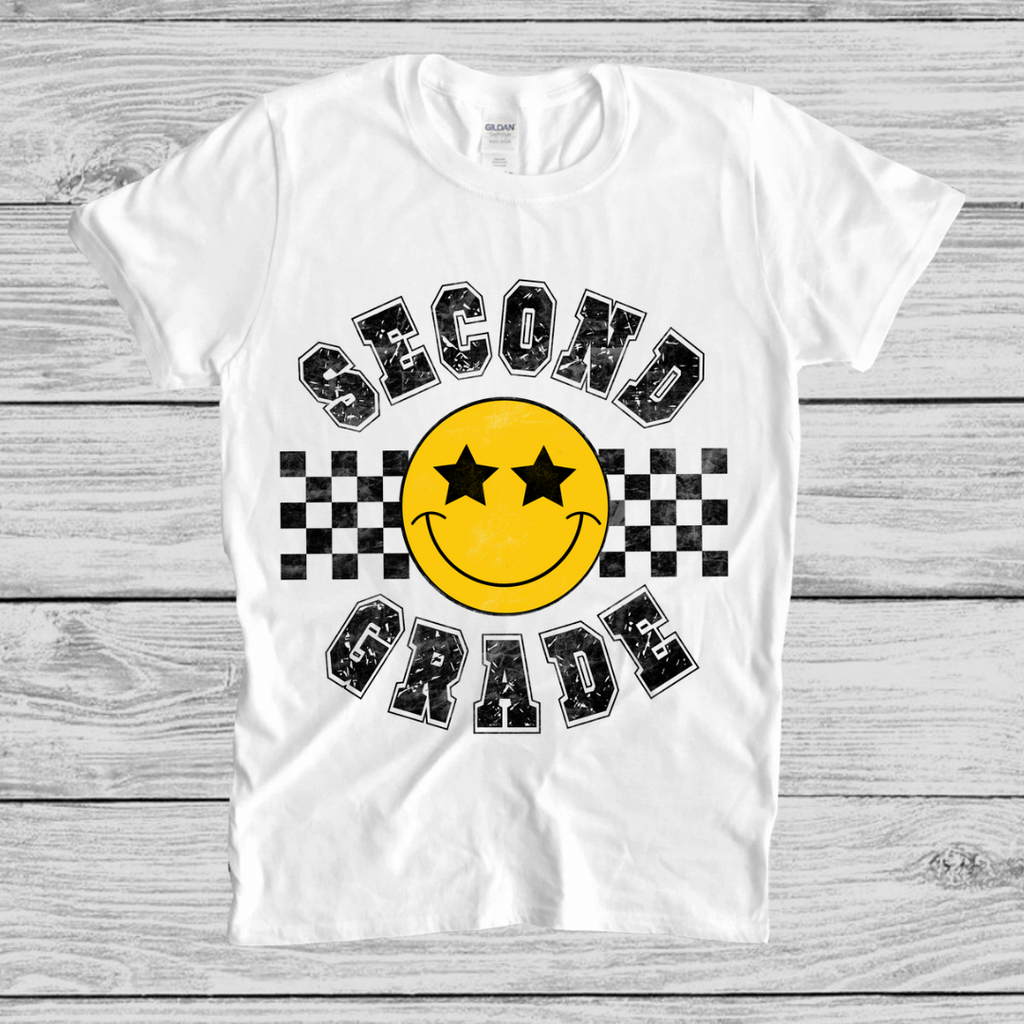 KIDS GRADE T-SHIRT! SMILEY FACE