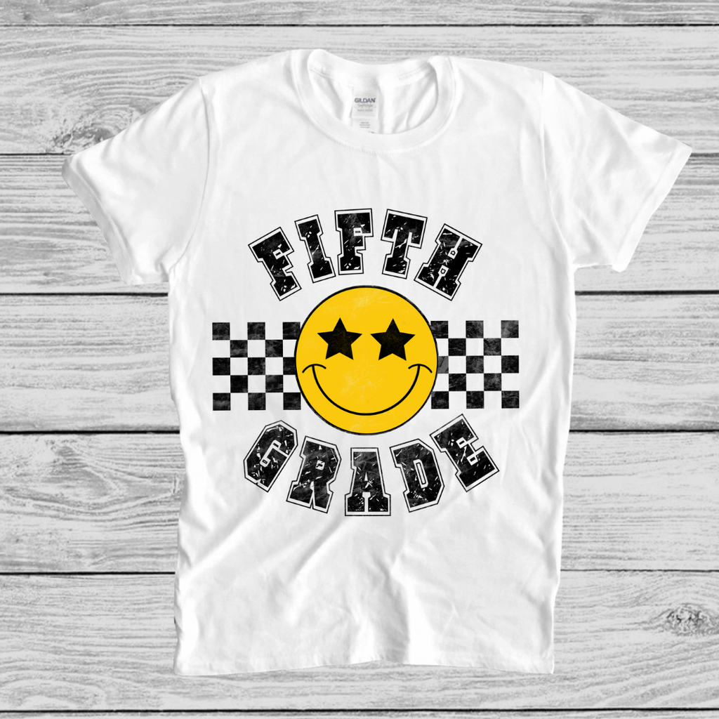 KIDS GRADE T-SHIRT! SMILEY FACE