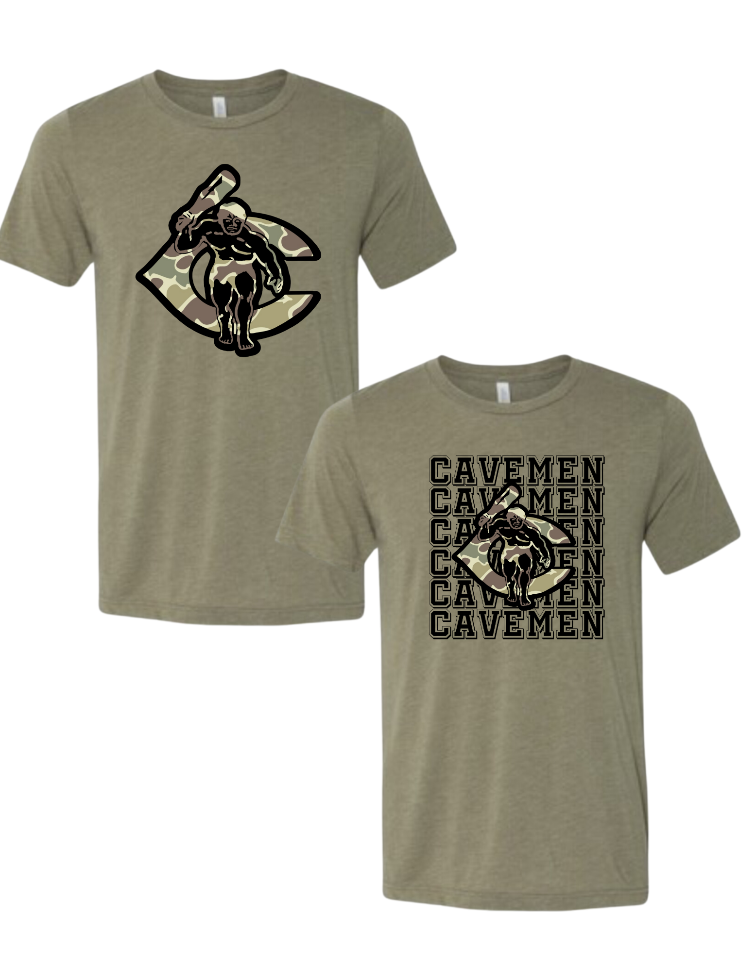 Camo Cavemen T-shirt!