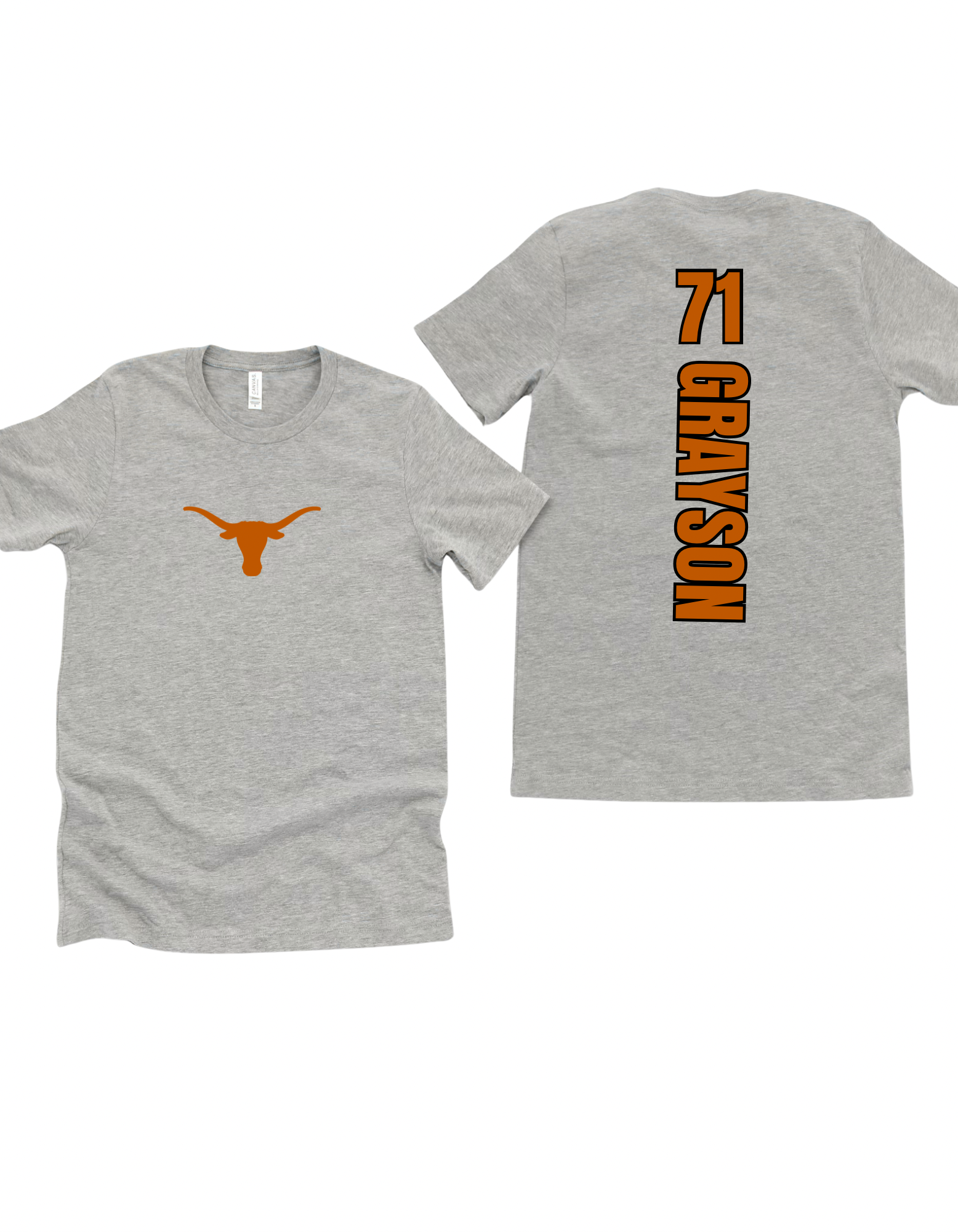 Front and back custom